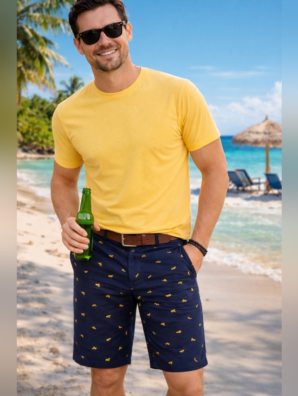 Banana Republic Aiden Shorts – Men’s Size 38 – Banana Print NWT